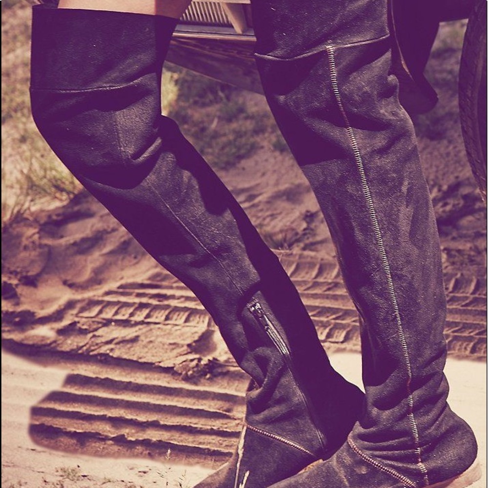 Free People Grandeur Thigh High Boots